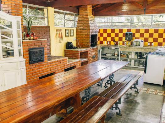 Sitio So Alegria Wi-Fi 200Mb Villa Guararema Rum bild